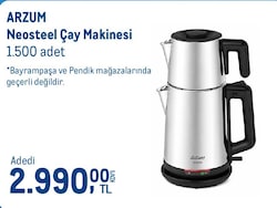 Arzum Neosteel Çay Makinesi