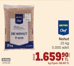 Metro Chef Nohut 25 kg