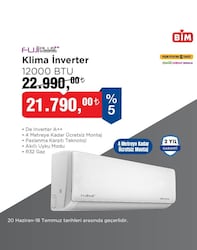 FujiPlus 12000 BTU İnverter Klima 