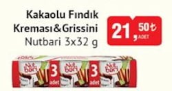 Nutbari Kakaolu Fındık Kreması&Grissini 3x32 g 