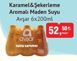 Avşar Karamel&Şekerleme Aromalı Maden Suyu 6x200 ml 