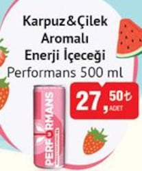 Performans Karpuz&Çilek Aromalı Enerji İçeçeği 500 ml