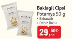 Potamya Deniz Tuzlu Baklagil Cipsi 50 gr