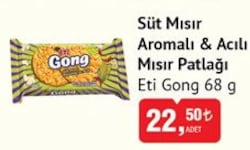 Eti Gong Süt Mısır Aromalı /Acılı Mısır Patlağı 68 g 