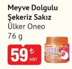 Oneo 76 gr Dopdolu Meyve Aromalı Sakız