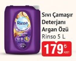 Rinso Argan Özü Renkliler için Sıvı Deterjan 83 Yıkama 5 lt