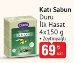 Duru İlk Hasat Zeytinyağlı Sabun 4x150 600 gr