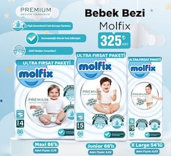 Molfix Premium 4 Numara Maxi 86'lı Bebek Bezi