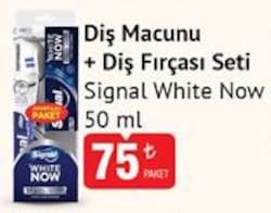 Signal White Now Diş Macunu 50 ml + Diş Fırçası