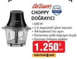 Arzum AR1133 Choppy 600 W Doğrayıcı