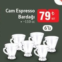 Glass in Love Espresso Bardağı 110 cc 6'lı 