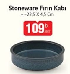 Stoneware Fırın Kabı 22.5x4.5 cm 