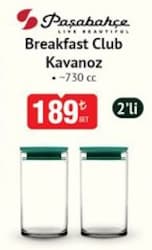 Paşabahçe Breakfast Clup 43736 730 cc 2'li Cam Kavanoz