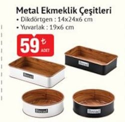 Metal Ekmeklik Çeşitleri