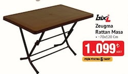 Bixl Zeugma Rattan Masa 70x120 cm
