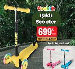 Rookie Işıklı 3 Tekerlekli Çocuk Scooter