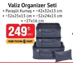 Valiz Organizer Seti