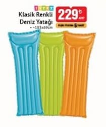 Intex 59703 183x69 cm Renkli Deniz Yatağı