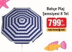 Bahçe Plaj Şemsiyesi 8 Tel 
