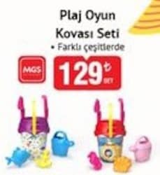 Mgs Plaj Oyun Kovası Seti 