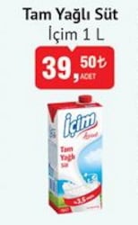 İçim Lezzet % 3.5 Yağlı 1 lt Uht Süt
