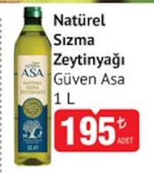 Güven ASA Natürel 1 lt Sızma Zeytinyağı