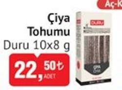 Duru Bakliyat Lival Chia Aç Kat Kutu 8 g x 10 Adet