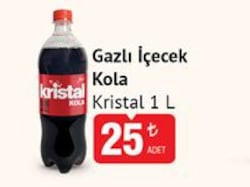 Kristal Gazlı İçecek Kola 1 L