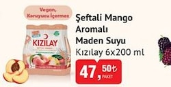 Kızılay Şeftali ve Mango Aromalı Maden Suyu 6x200 ml