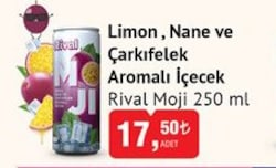 Rival Moji Limon/Nane ve Çarkıfelek Aromalı İçeçek 250 ml 