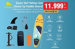 Corby Şişme Sörf Tahtası Seti 