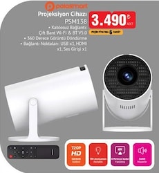 Polosmart PSM138 Projeksiyon Cihazı 
