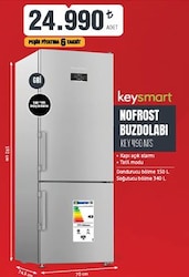 Keysmart Nofrost KEY490NFS Buzdolabı 