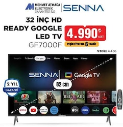 Senna GF7000F 32 inç HD Ready Google Led Tv 