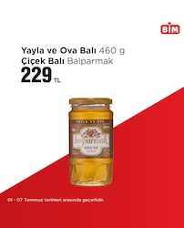 Balparmak Yayla ve Ova Süzme Çiçek Balı 460 gr
