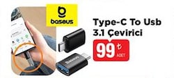 Baseus Ingenuity Type-C to USB 3.1 Dönüştürücü