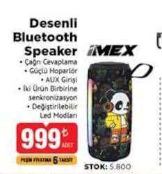 İmex Desenli Bluetooth Speaker