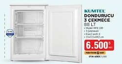 Kumtel HFR-100 3 Çekmeceli Derin Dondurucu