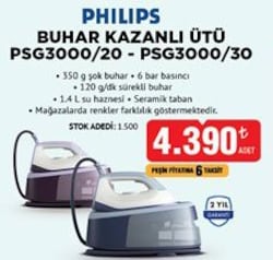 Philips 3000 Series PSG3000/20 2400 W Buhar Kazanlı Ütü