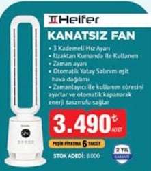 Heifer Kanatsız Fan 