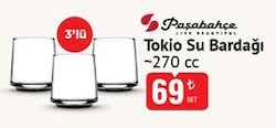 Paşabahçe Tokio 270 cc 3'lü Su Bardağı