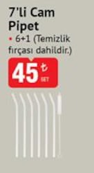 7'li Cam Pipet 6+1 