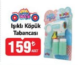 Aya Toys Gırgır Köpük Tabancası 40227, Işıklı Köpük Tabancası - Turkuaz