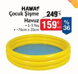 Hawai Çocuk Şişme Havuz 76x20 cm