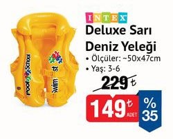 Intex Deluxe Sarı Deniz Yeleği 50x47 cm