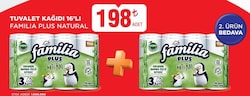Familia Plus Natural 16'lı Tuvalet Kağıdı