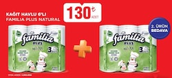 Familia Plus Natural 6'lı Kağıt Havlu