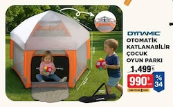 Dynamic Otomatik Katlanabilir Çocuk Oyun Parkı