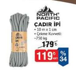 North Pacific Çadır İpi - 10 M x 1 CM
