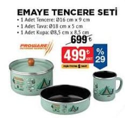 Proware Emaye Tencere Seti
